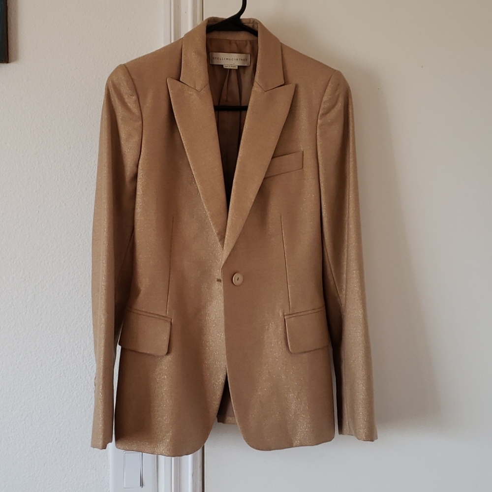 Stella McCartney Gold Blazer Sz 4